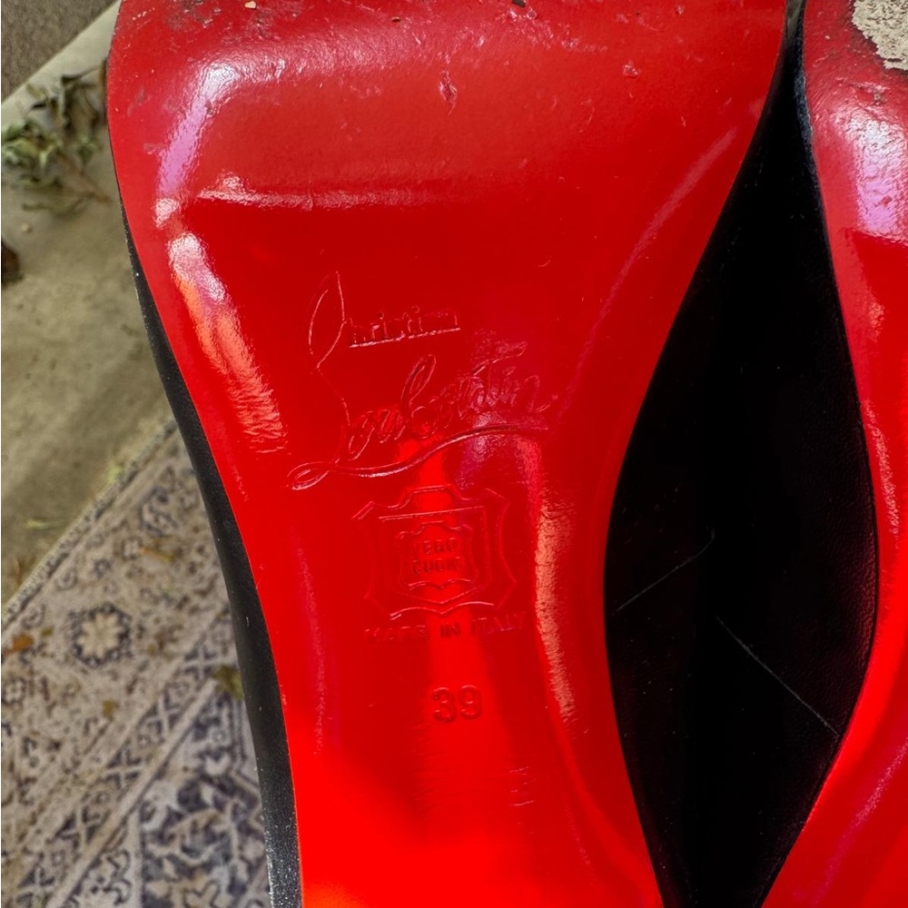 Christian Louboutin Black and Red Women's Shoes